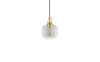 NORMANN COPENHAGEN lampa wisząca AMP S mosiądz/dymione szkło