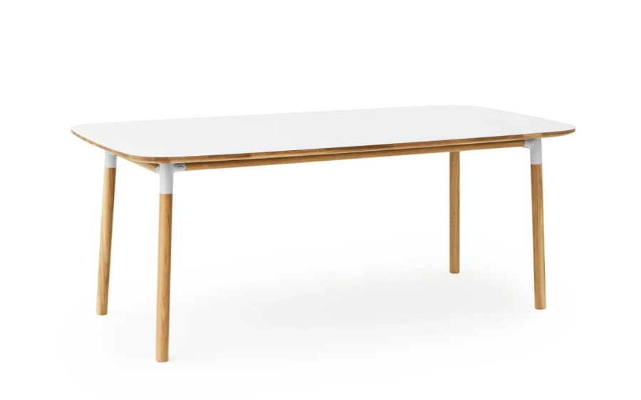 NORMANN COPENHAGEN stół FORM 95x200 biały