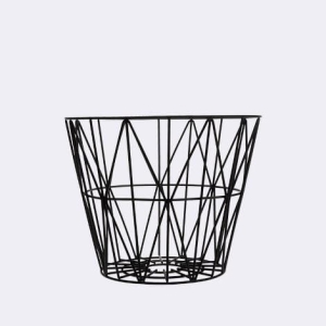 FERM LIVING kosz druciany WIRE czarny