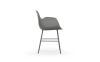 NORMANN COPENHAGEN krzesło z podłokietnikami FORM STEEL chrom/szary