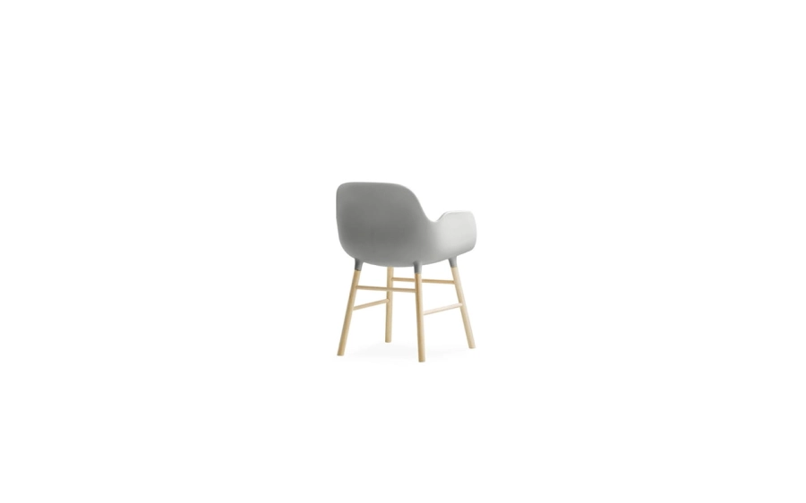 NORMANN COPENHAGEN miniaturka krzesła z podłokietnikami FORM szara