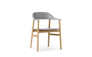 NORMANN COPENHAGEN krzesło z podłokietnikami HERIT dąb naturalny / szare
