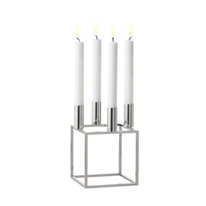 AUDO COPENHAGEN świecznik KUBUS 4 nikiel