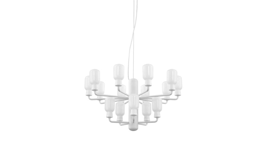 NORMANN COPENHAGEN żyrandol AMP S biały marmur