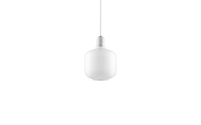 NORMANN COPENHAGEN lampa wisząca AMP S biały marmur