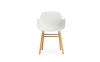 NORMANN COPENHAGEN krzesło z podłokietnikami FORM WOOD dąb/białe
