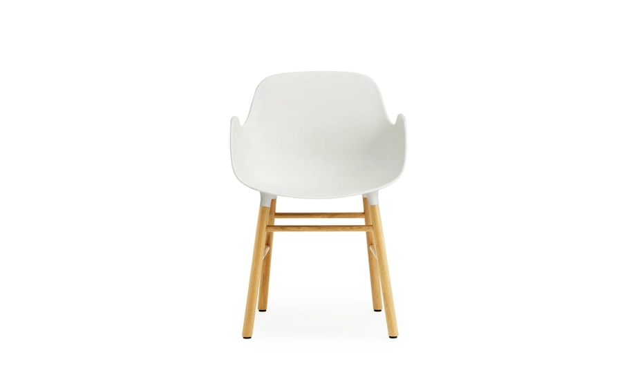 NORMANN COPENHAGEN krzesło z podłokietnikami FORM WOOD dąb/białe