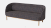 BOLIA skandynawska sofa 3-osobowa FUUGA z dębowymi nóżkami