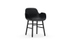 NORMANN COPENHAGEN krzesło z podłokietnikami FORM WOOD czarne