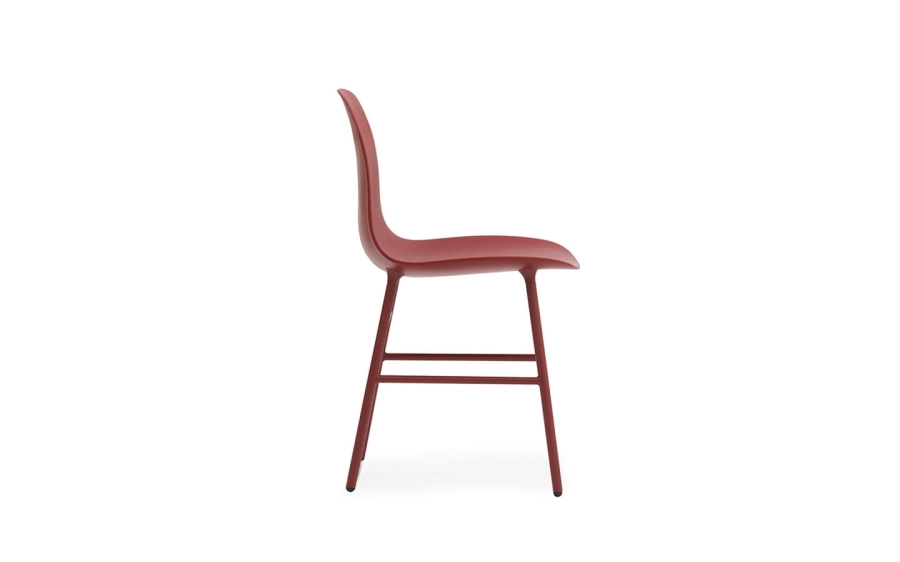 NORMANN COPENHAGEN krzesło FORM STEEL czerwone