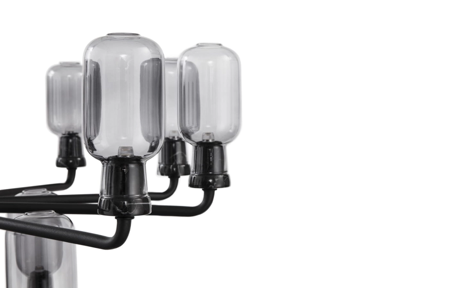 NORMANN COPENHAGEN żyrandol AMP S czarny marmur