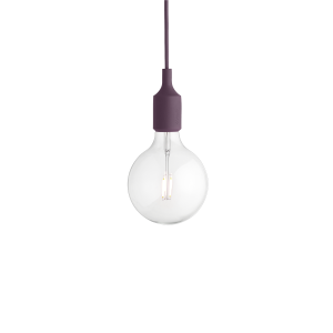 MUUTO lampa wisząca E27 SOCKET LAMP burgundowa