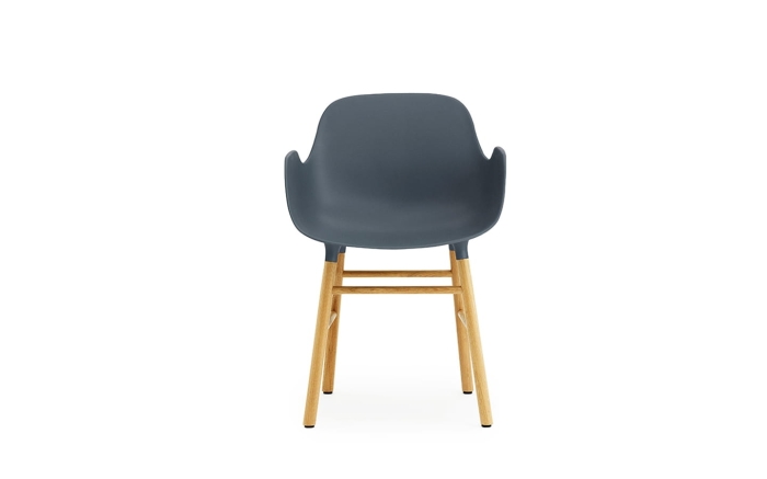 NORMANN COPENHAGEN krzesło z podłokietnikami FORM WOOD dąb/niebieskie