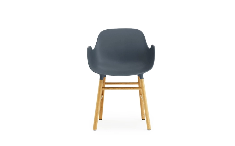 NORMANN COPENHAGEN krzesło z podłokietnikami FORM WOOD dąb/niebieskie