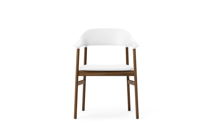 NORMANN COPENHAGEN krzesło z podłokietnikami tapicerowane HERIT dymiony dąb/białe