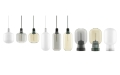 NORMANN COPENHAGEN lampa wisząca AMP L biały marmur