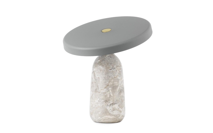 NORMANN COPENHAGEN lampa stołowa EDDY szara