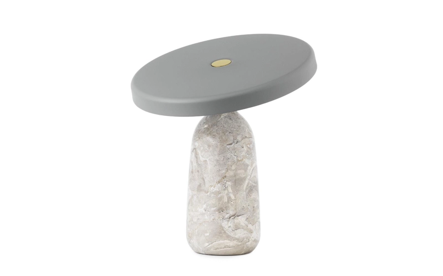 NORMANN COPENHAGEN lampa stołowa EDDY szara