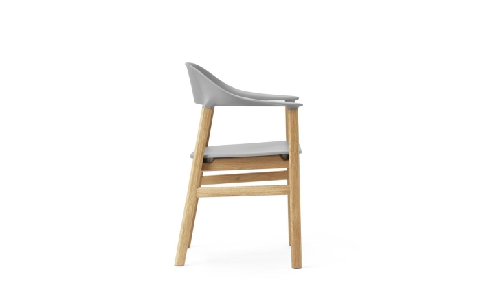 NORMANN COPENHAGEN krzesło z podłokietnikami HERIT dąb/szare