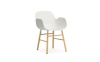 NORMANN COPENHAGEN krzesło z podłokietnikami FORM WOOD dąb/białe