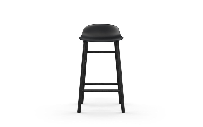 NORMANN COPENHAGEN krzesło barowe FORM WOOD czarne