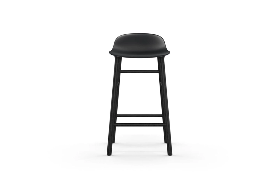NORMANN COPENHAGEN krzesło barowe FORM WOOD czarne