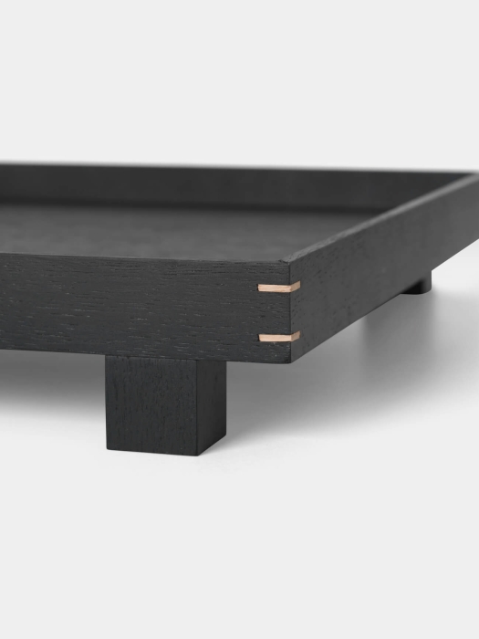 Bon Wooden tray large black - Detail.jpg