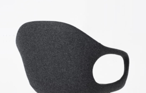 KRISTALIA krzesło tapicerowane ELEPHANT slide frame, tkanina