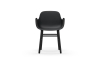 NORMANN COPENHAGEN krzesło z podłokietnikami FORM WOOD czarne