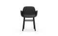 NORMANN COPENHAGEN krzesło z podłokietnikami FORM WOOD czarne