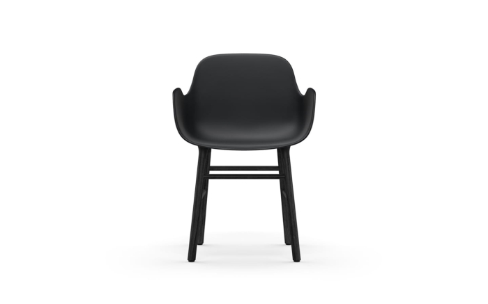 NORMANN COPENHAGEN krzesło z podłokietnikami FORM WOOD czarne