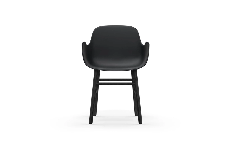NORMANN COPENHAGEN krzesło z podłokietnikami FORM WOOD czarne