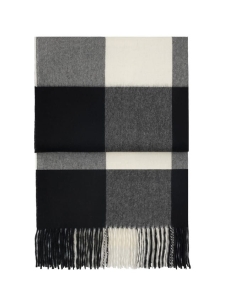 ELVANG pled wełniany WHISPER black / cream