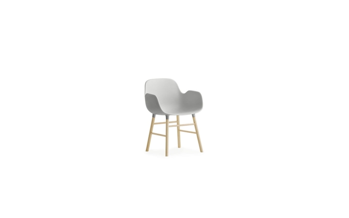 NORMANN COPENHAGEN miniaturka krzesła z podłokietnikami FORM szara