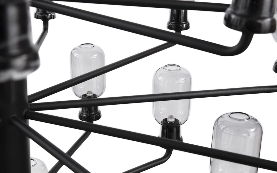 NORMANN COPENHAGEN żyrandol AMP L czarny marmur