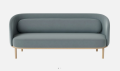 BOLIA skandynawska sofa 3-osobowa FUUGA z białymi nóżkami