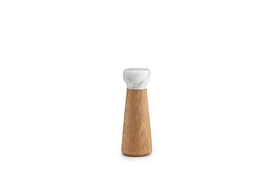 NORMANN COPENHAGEN młynek do soli CRAFT S dąb/biały