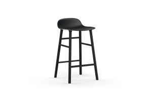 NORMANN COPENHAGEN krzesło barowe FORM WOOD 65 cm czarne