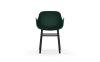 NORMANN COPENHAGEN krzesło z podłokietnikami FORM WOOD czarne/zielone