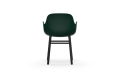 NORMANN COPENHAGEN krzesło z podłokietnikami FORM WOOD czarne/zielone