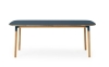 NORMANN COPENHAGEN stół FORM 95x200 niebieski