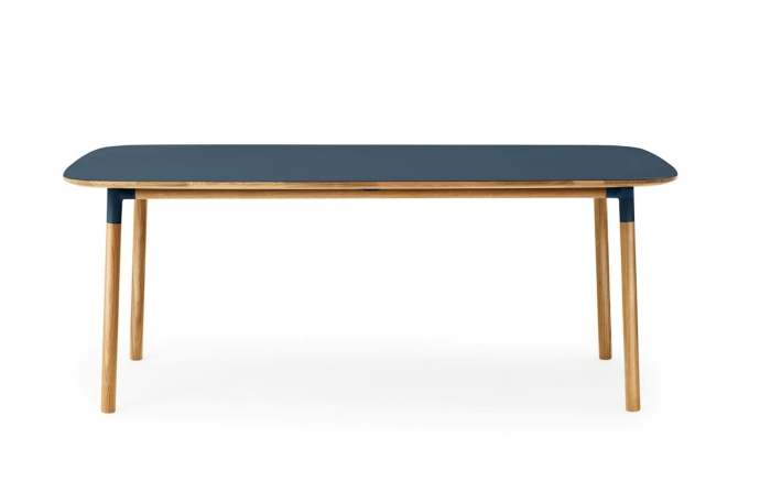 NORMANN COPENHAGEN stół FORM 95x200 niebieski