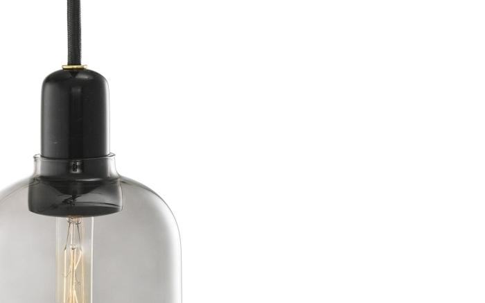 NORMANN COPENHAGEN lampa wisząca AMP L czarny marmur