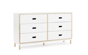 NORMANN COPENHAGEN komoda KABINO niska biała