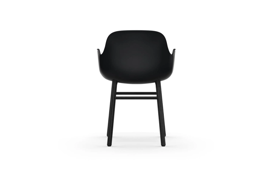 NORMANN COPENHAGEN krzesło z podłokietnikami FORM WOOD czarne