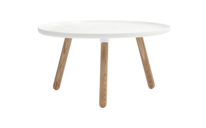 NORMANN COPENHAGEN stolik kawowy TABLO L biały/naturalny