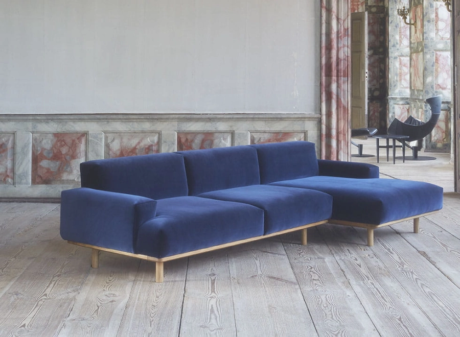 BRUUNMUNCH sofa 2-osobowa z szezlongiem REASON
