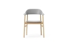 NORMANN COPENHAGEN krzesło z podłokietnikami HERIT dąb/szare
