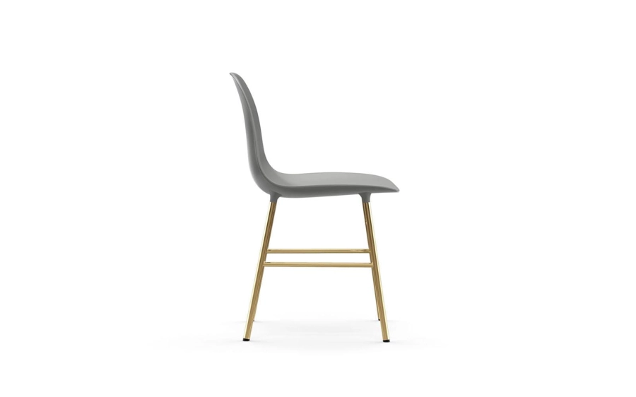 NORMANN COPENHAGEN krzesło FORM STEEL mosiądz/szare