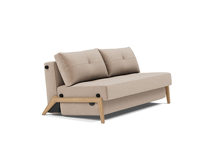 INNOVATION sofa rozkładana CUBED 140 naturalny dąb
